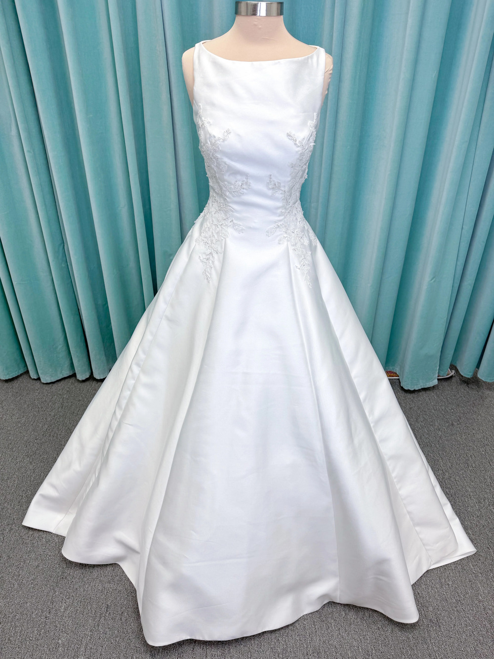 Morilee Style 1050018 Glissade High Neck A-Line with Floral Lace Wedding Dress